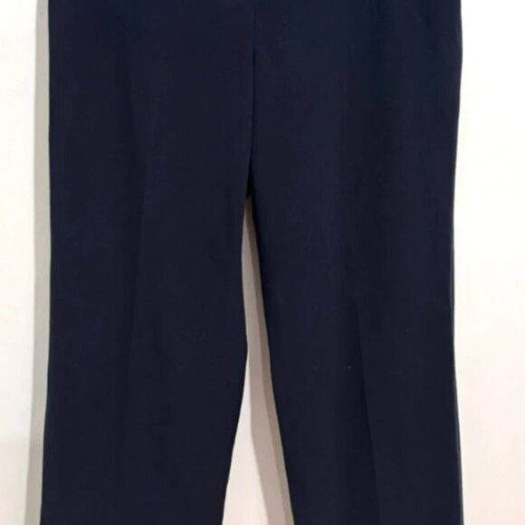 Charter Club Women Trouser Dress Pant Size 12 Navy Straight Leg Office Career - Picture 2 of 4